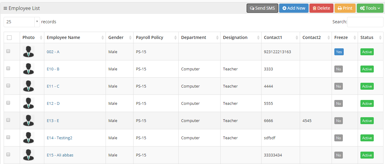 Employees - WUSA School management